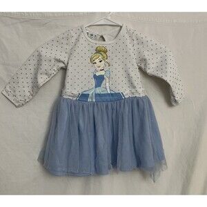 DISNEY Princess Baby Toddler Girls Cinderella Dress 24 Months Long Sleeve Tulle